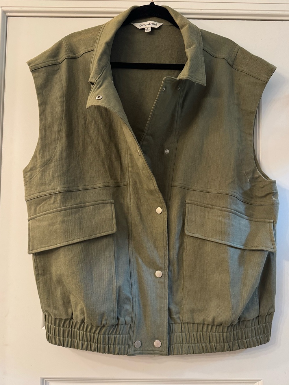 Olive Green Bomber Vest | Size: L